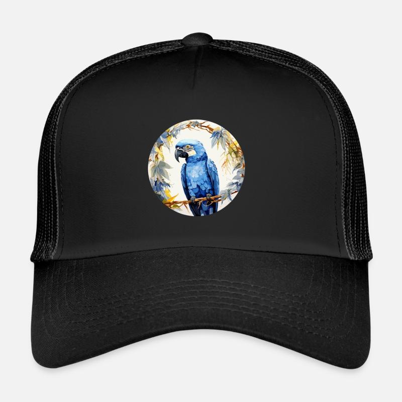 Hyazinth Ara - Trucker Cap - Schwarz/Schwarz