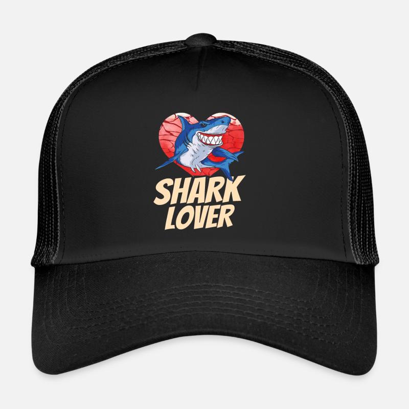 Amateur de requin Dent de requin Requin Plongée avec requin Casquette trucker 