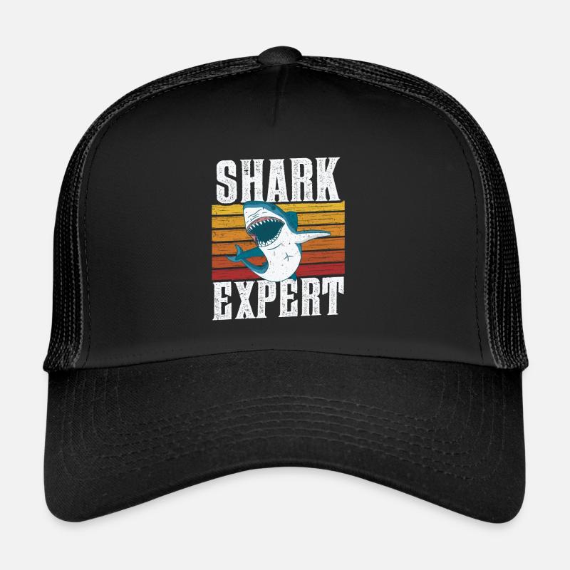 Shark Expert Requins Requins Plongée avec les requins Dent de requin Casquette trucker 