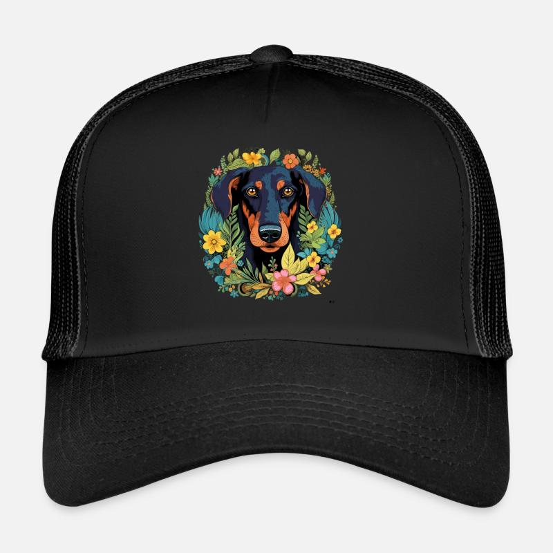 Dobermann Hund Geschenk Trucker Cap