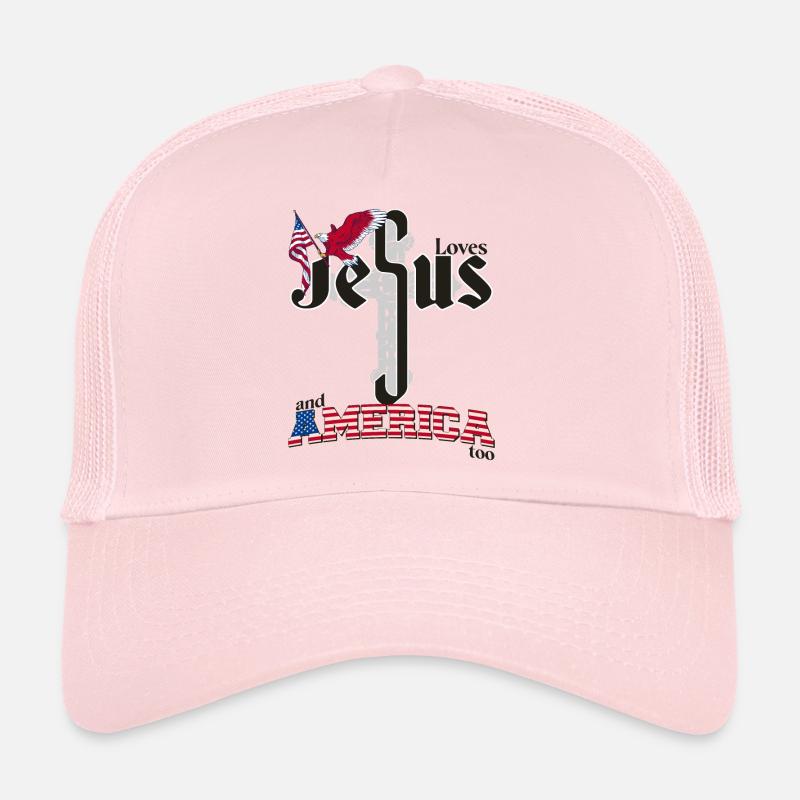 Retro aime Jésus et l’Amérique aussi, Eagle, 4ème de Casquette trucker 
