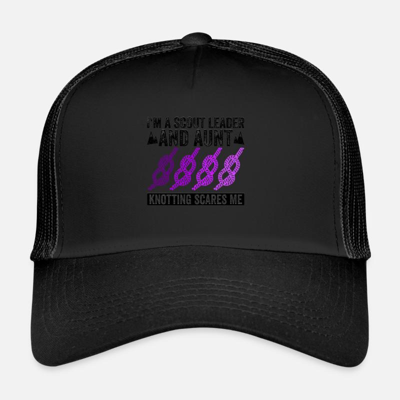 Pfadfindertante Design Für Eine Trucker Cap