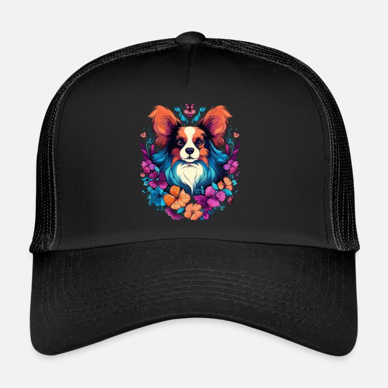Papillon Hund Geschenk Trucker Cap