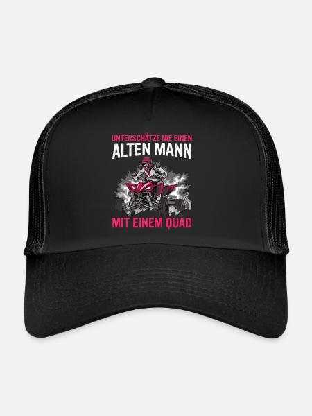 Quad Quadfahrer ATV Quad - Trucker Cap - Schwarz/Schwarz
