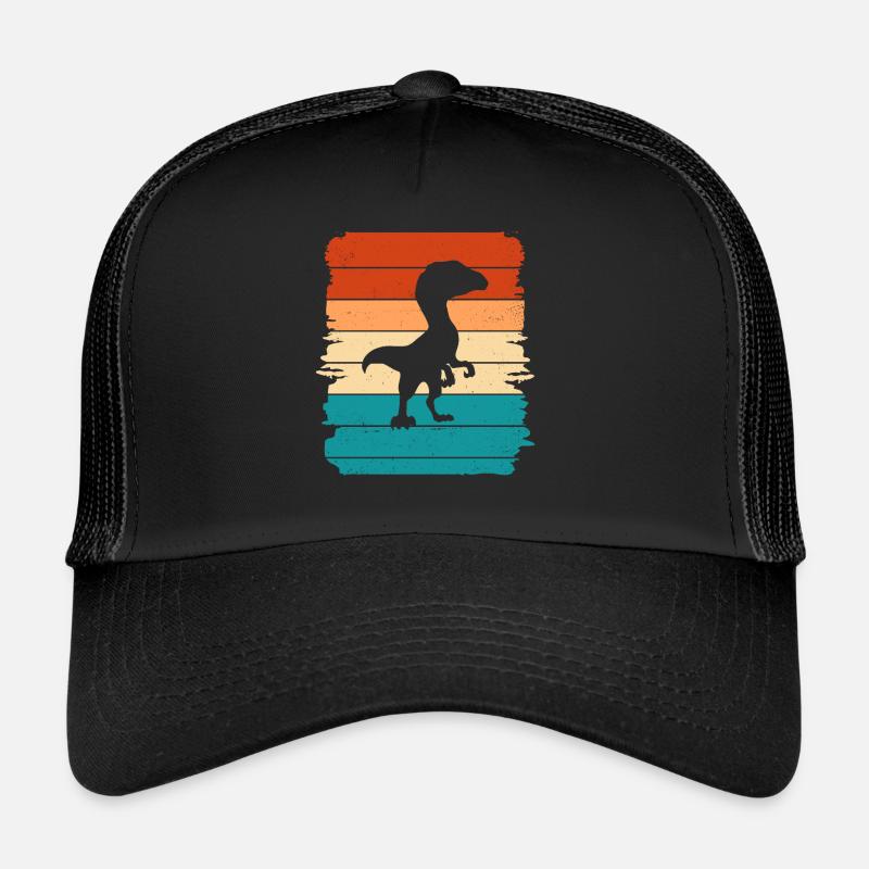 Dino - Trucker Cap - Schwarz/Schwarz