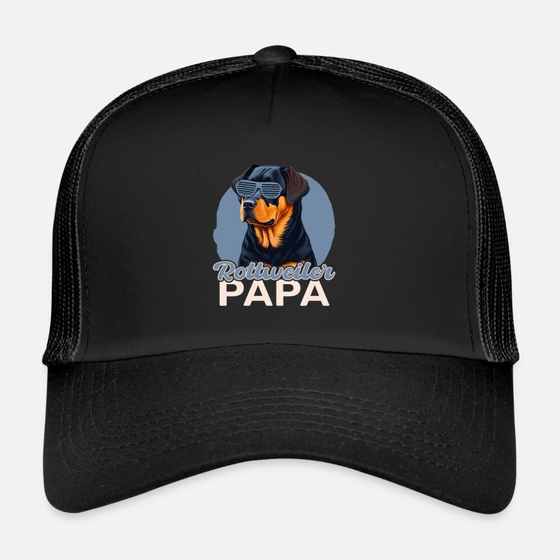 Rottweiler Papa Trucker Cap