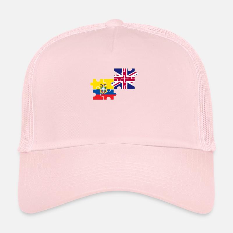 Ecuador UK Flag British Ecuadorian Trucker Cap