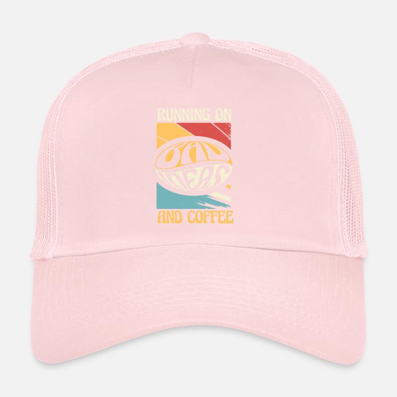 Black Humor Coffee Running On Coffee Trucker Cap
