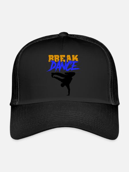 Break Dance - Trucker Cap - black/black - Front