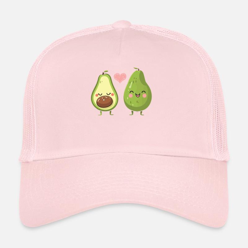 Avocado Couple Relationship Avocado Fruit Guac Trucker Cap