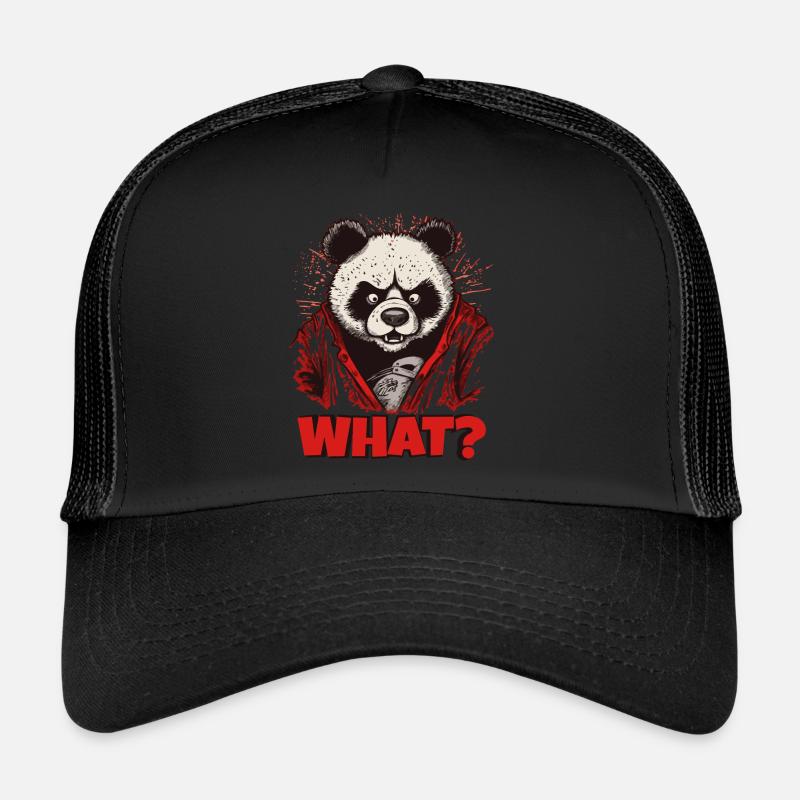 Angry Panda Bear Trucker Cap