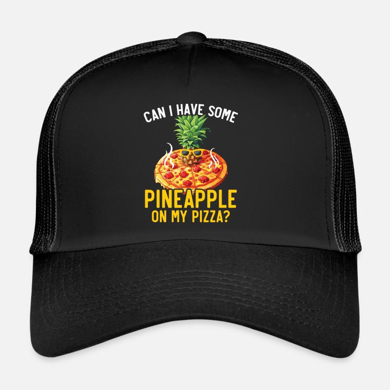 Pizza et ananas Tropical Fruit Pizza Eater Casquette trucker 