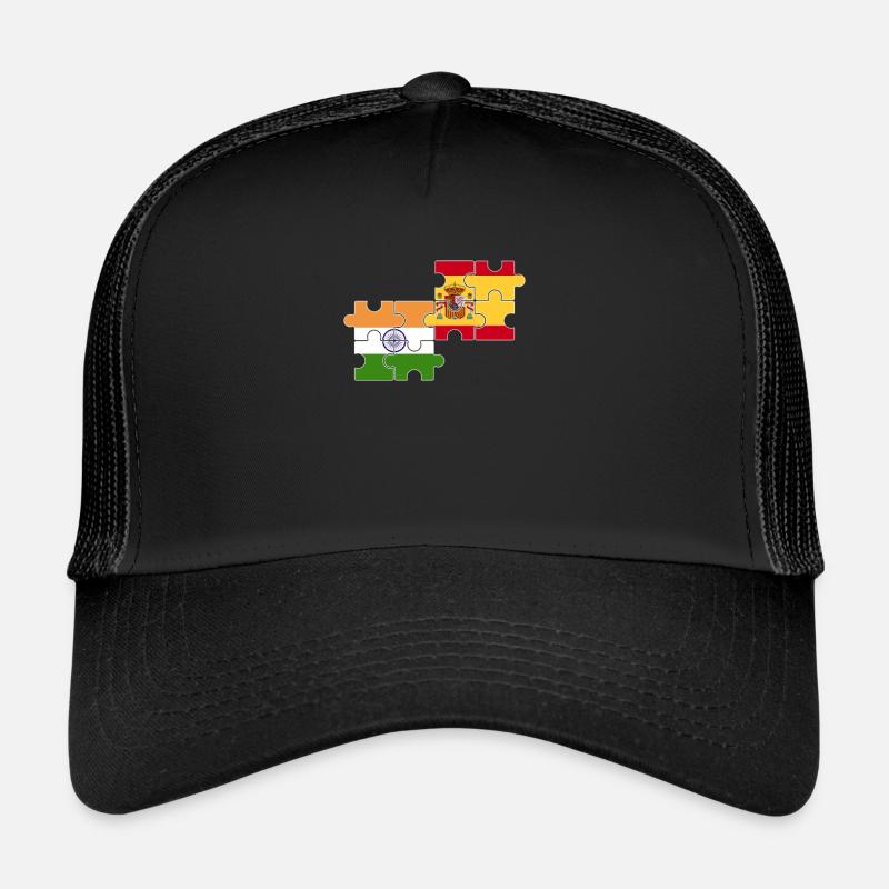 Inde Espagne Drapeau Espagnols Indien Casquette trucker 