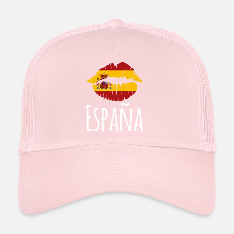 Spain Lips Spanish Holidays Trucker Cap