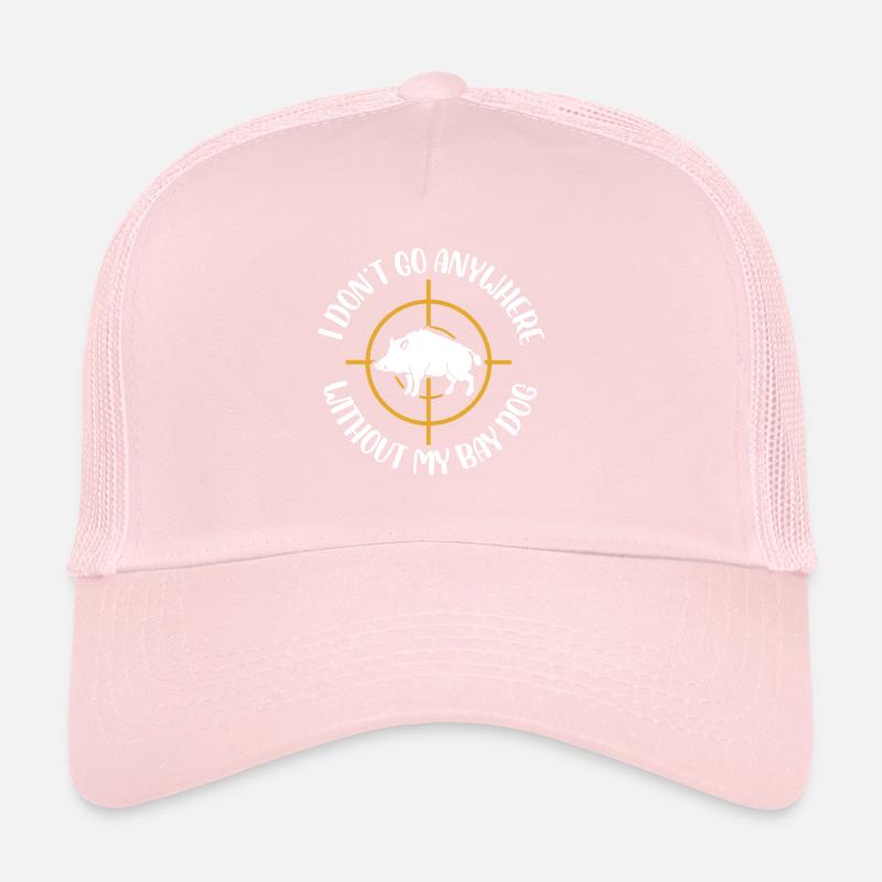 Je ne vais nulle part sans mon chien de baie Casquette trucker 