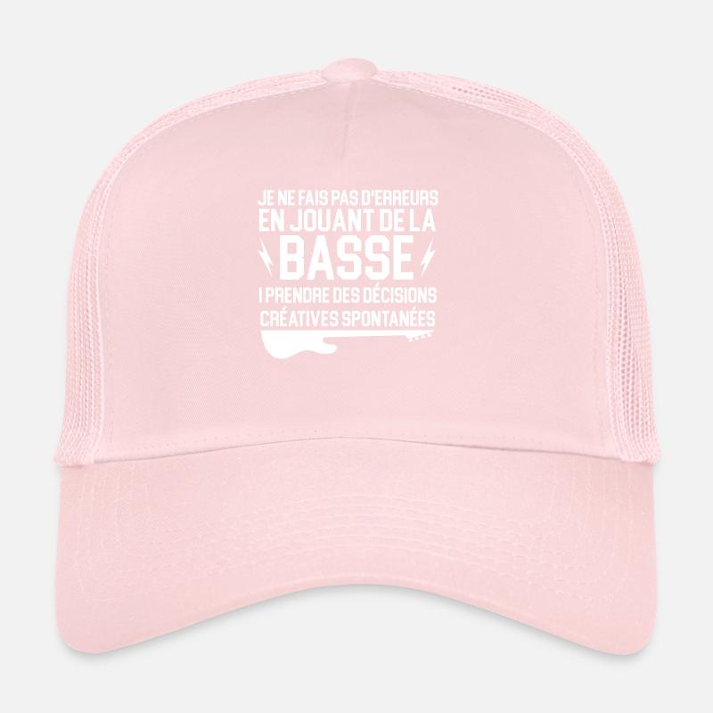 Guitar Basse Basse Guitar Geschenk Trucker Cap