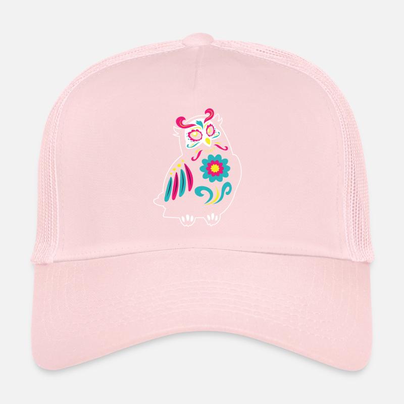 Dia de Los Muertos Eule Eulen Mexiko Trucker Cap