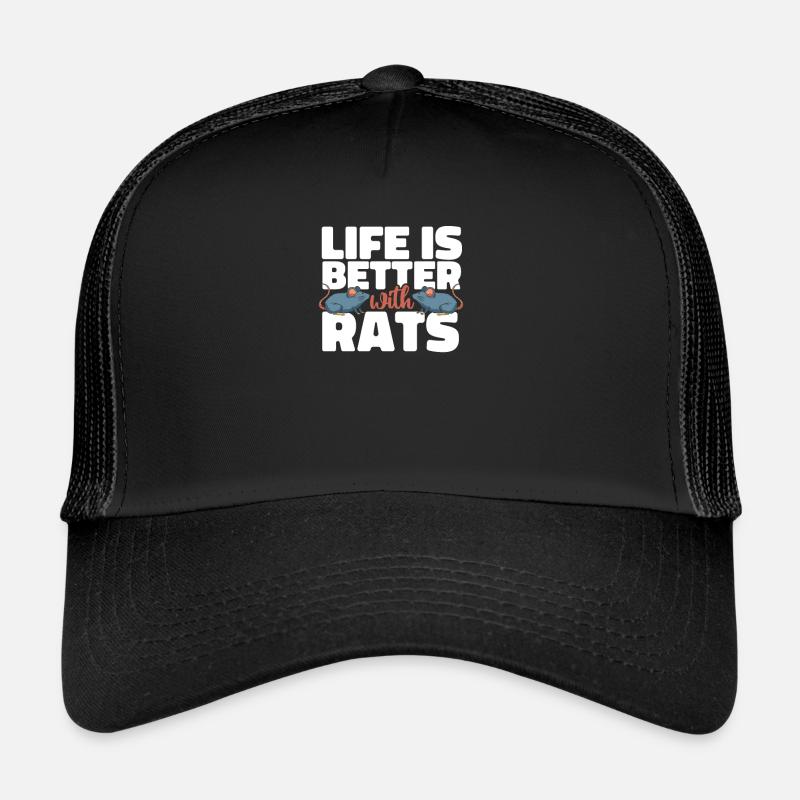 Rattenleben Ist Besser Mit Rattenleben Ratten Trucker Cap