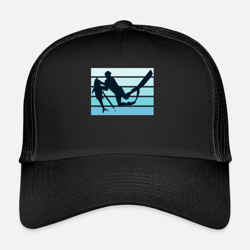 Chasse sous-marine Plongée Chasse au poisson Pêcheur à la lance Casquette trucker 