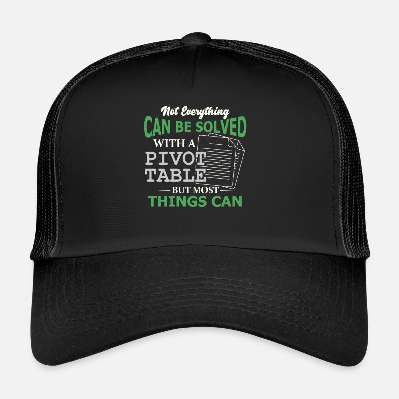 Pivot-Tabelle Tabellenkalkulation Nerd Buchhalter Trucker Cap
