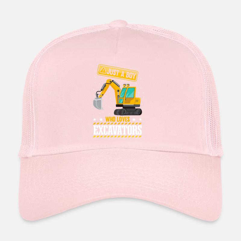 Nur ein Junge, der Bagger liebt Trucker Cap
