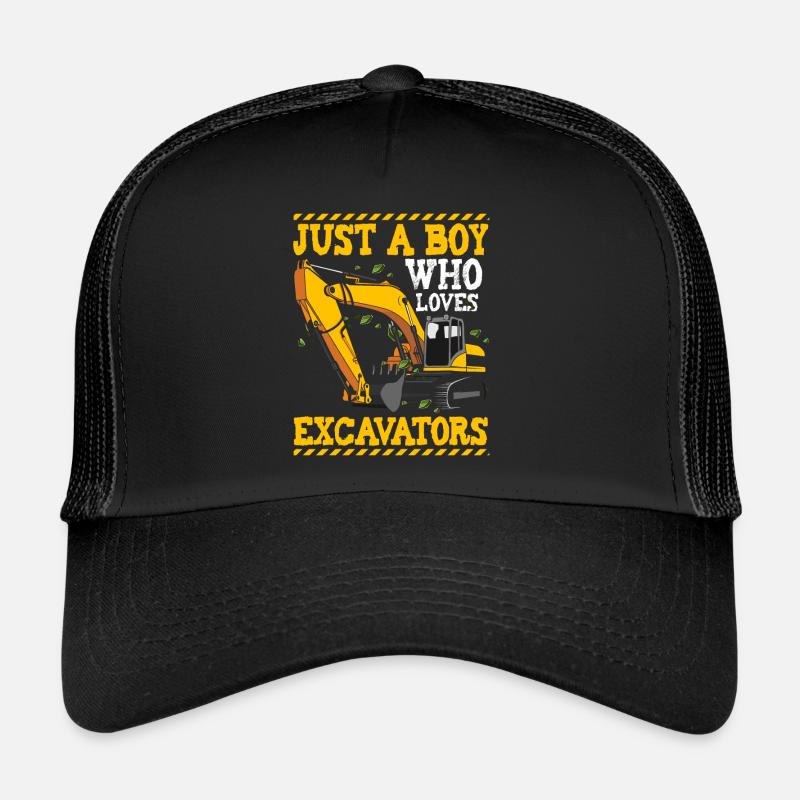 Juste un garçon qui aime les pelles Casquette trucker 