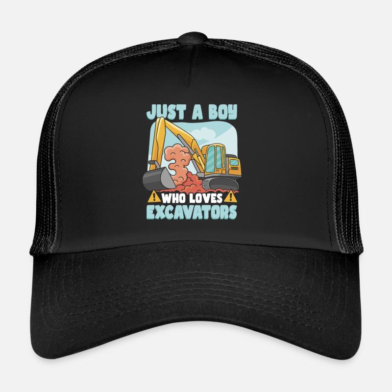 Baufahrzeug Kleinkind Bagger Trucker Cap