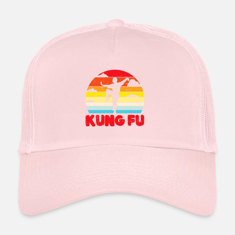 Kung Fu Crane Pose Rétro Wushu Art Martial Chinois Casquette trucker 