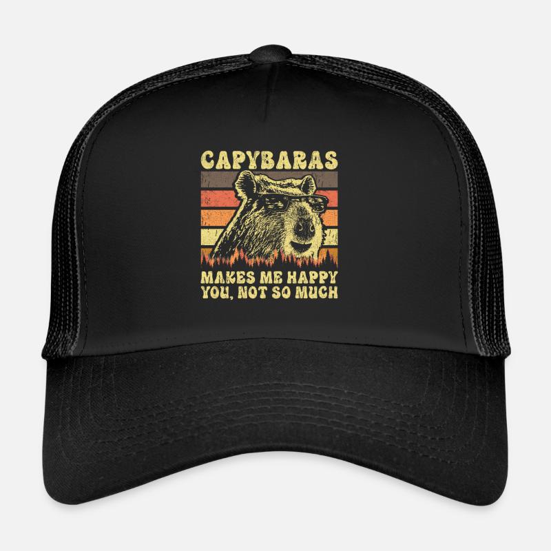 Capybara Rétro Dicton Casquette trucker 