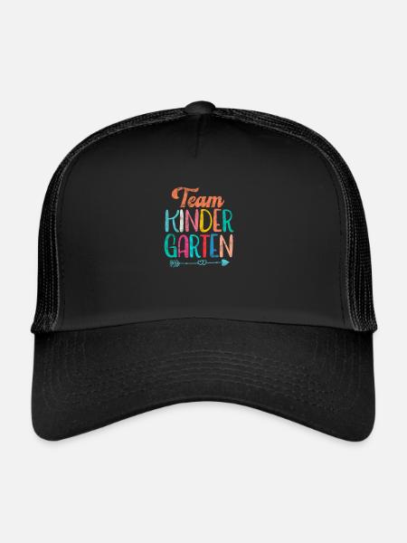 École maternelle - Casquette trucker  - noir/noir - Devant