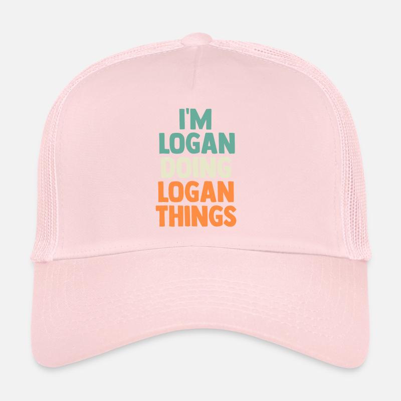I'M Logan Doing Logan Things Personalized Name Trucker Cap