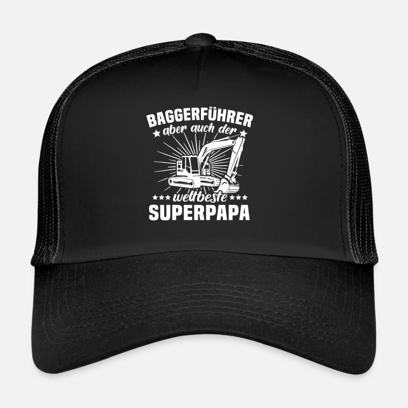 Baggerfuehrer Papa Baggerfahrer Vatertag Trucker Cap