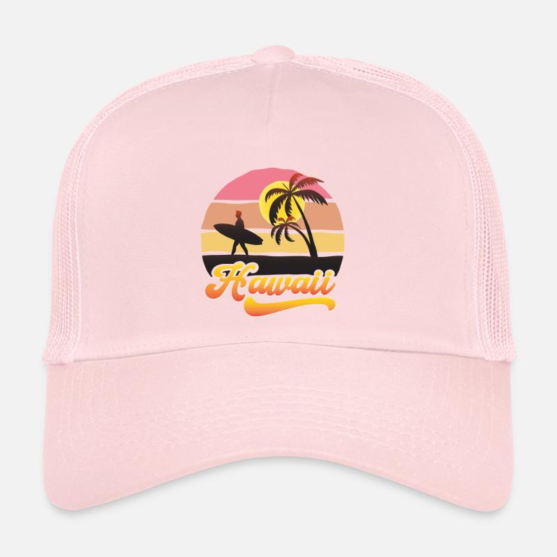 Hawaii Surf Beach Design Trucker Cap