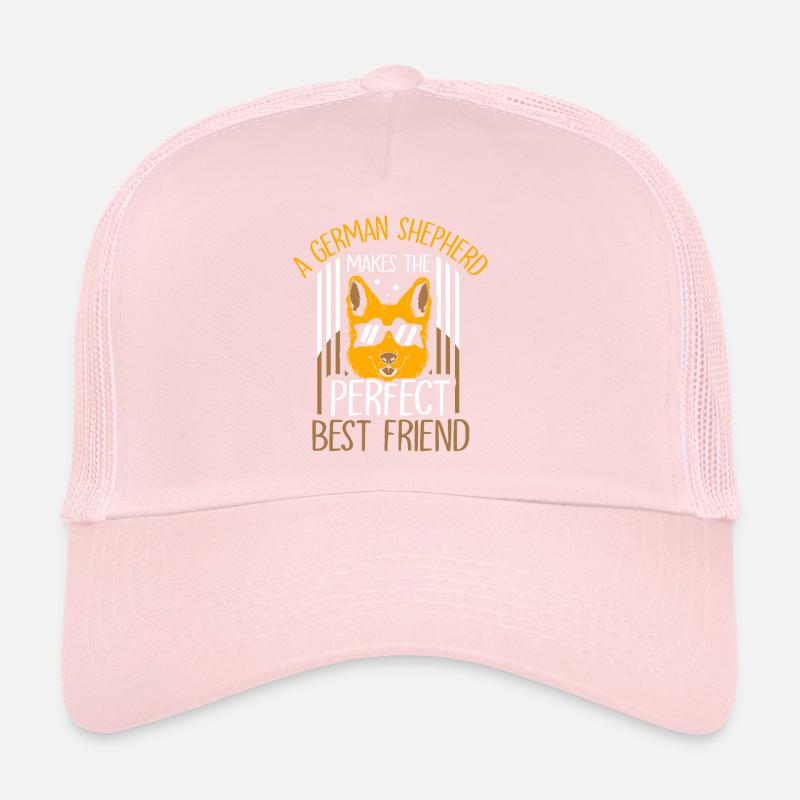 German Shepherd is perfect best friend Trucker Cap