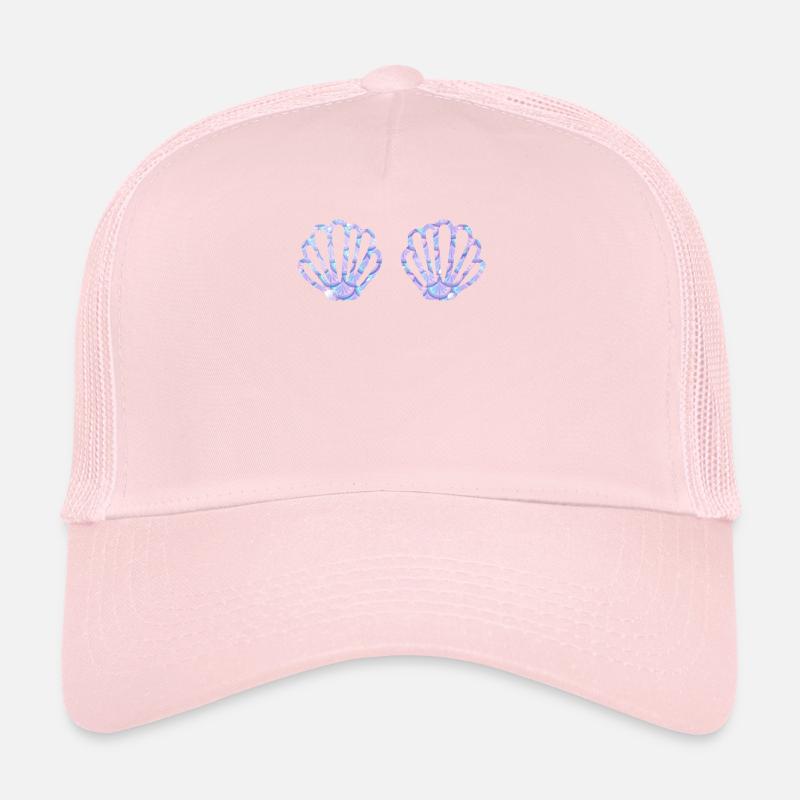 Mermaid Lovers Funny Halloween Shells Sea Trucker Cap