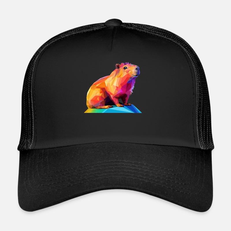 Conception de polygones bas Capybara Casquette trucker 
