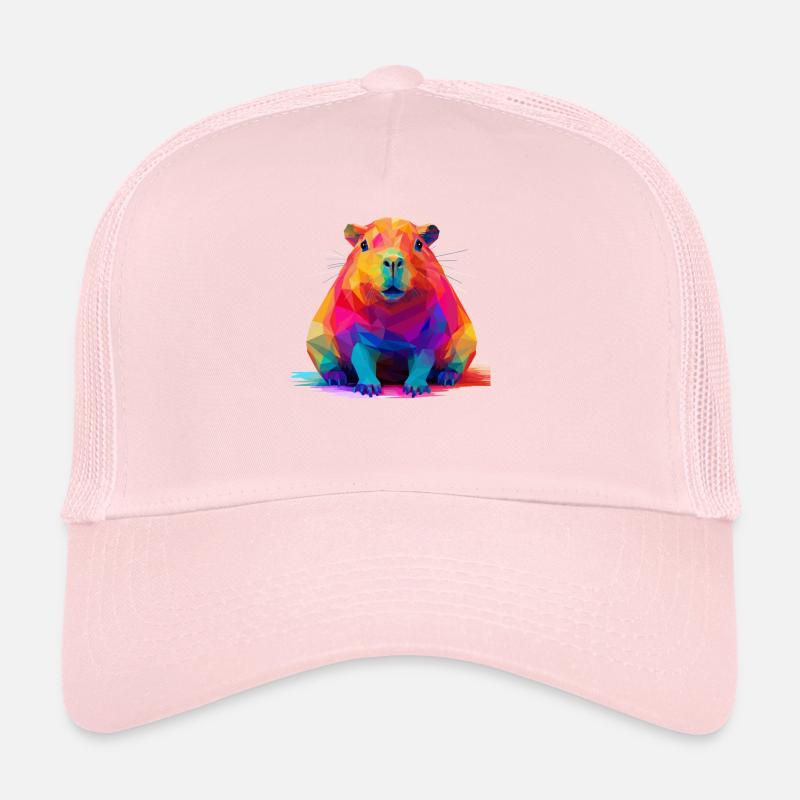 Capybara Low Polygon Design Trucker Cap