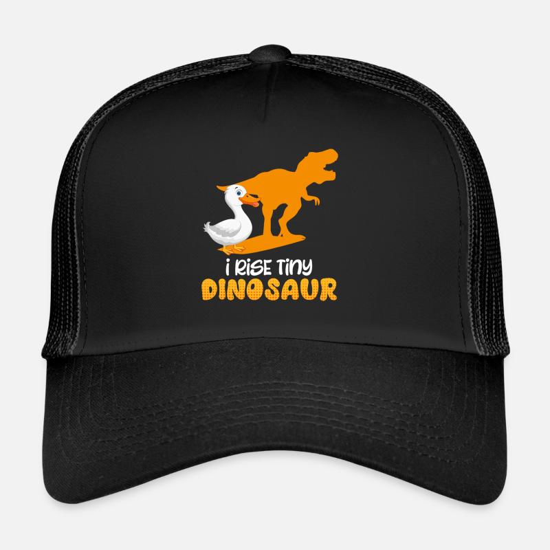 Duck Keeper I Rise tiny Dinosaur Duck Lover Trucker Cap