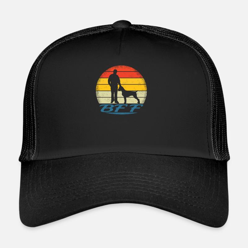 Hunde Deutsch Drahthaar Hundebesitzer - Trucker Cap - Schwarz/Schwarz