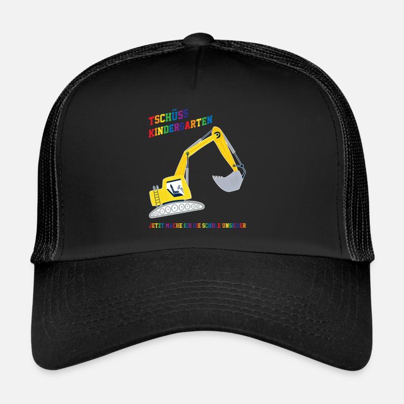 Schulkind Bagger Schulbeginn Geschenk Trucker Cap