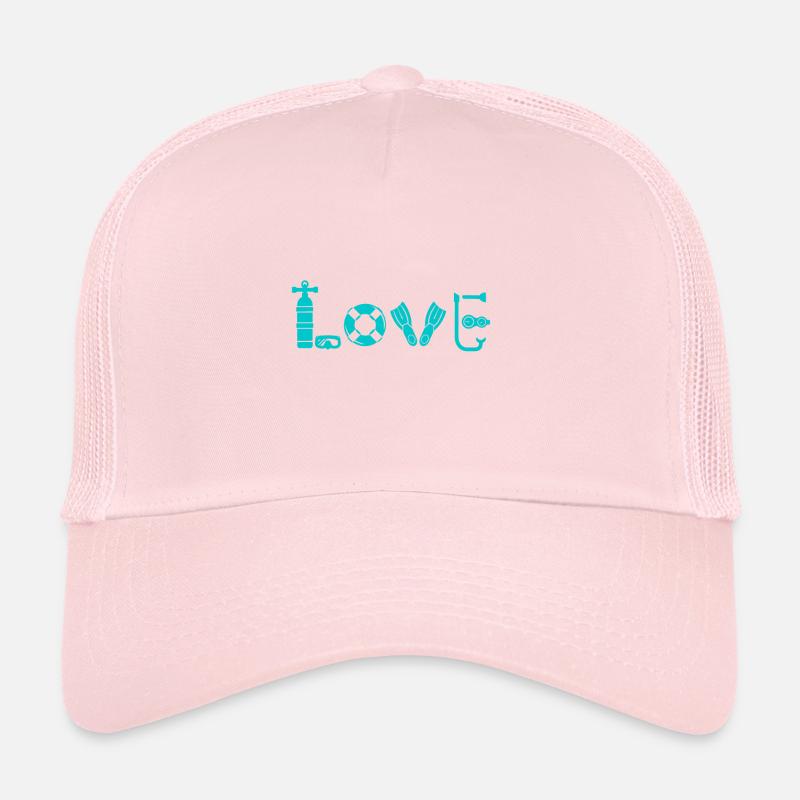 J’adore Plongée sous-marine Océan Apnée de mer Casquette trucker 