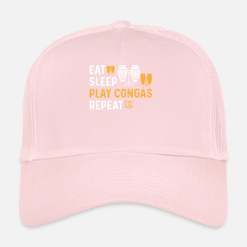 Manger dormir Jouer Conga Répéter Conga Batteur Conga Mu Casquette trucker 