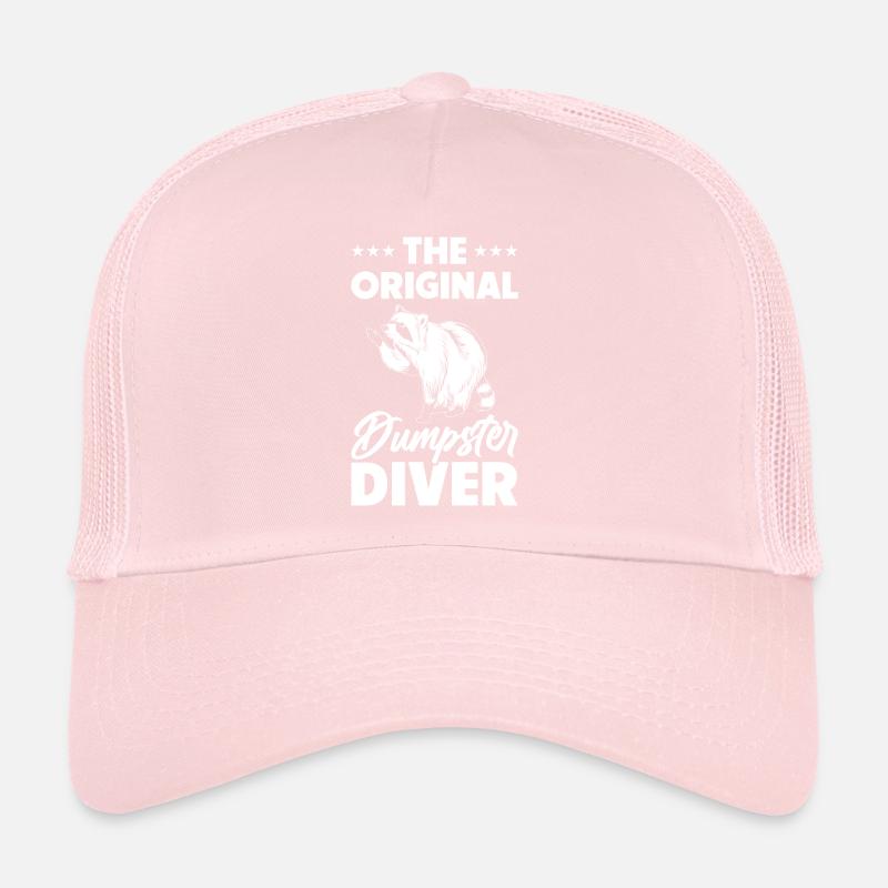 Raccoon Lover Trash Picking Dumpster Diving Trash Trucker Cap
