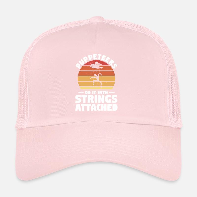 Puppeteers Do It With Strings Attached Puppetry Trucker Cap