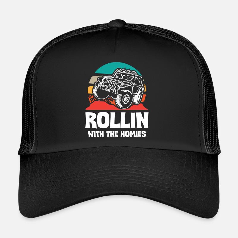 Jeeps Rollin avec The Homies Casquette trucker 
