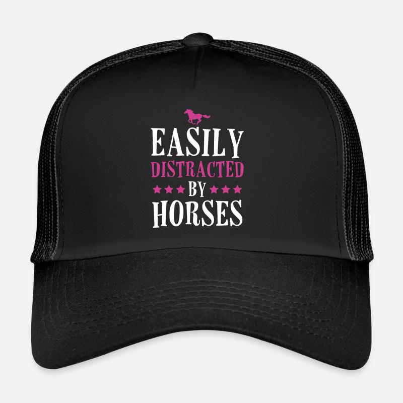 Easily Distracted by Horses Trucker Cap