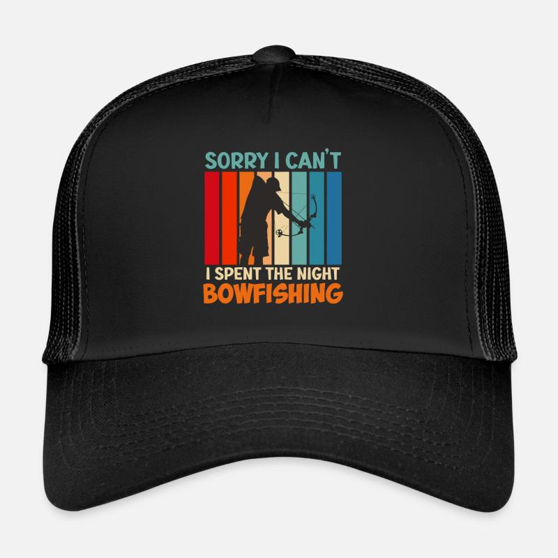 Bogenfischen J’ai passé la nuit à pêcher à l’arc Casquette trucker 
