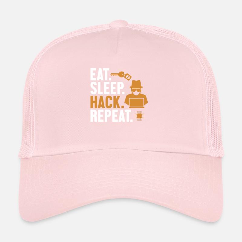 Manger Sleep Hack Répéter l’hameçonnage d’ingénierie sociale Casquette trucker 