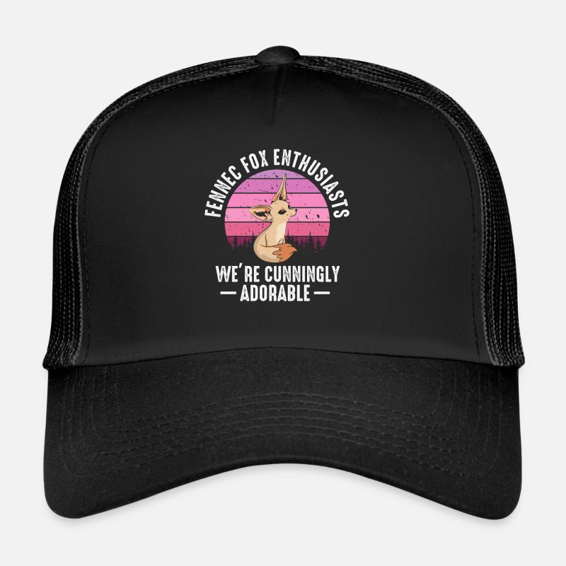Fennec Fox rusé Adorables renards Fennec Casquette trucker 