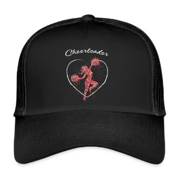 Chorégraphie du championnat de cheerdance Cheerleader - Casquette trucker  - noir/noir - Devant